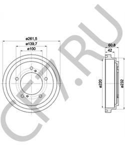 4351160A10 SUZUKI Тормозной барабан в городе Екатеринбург