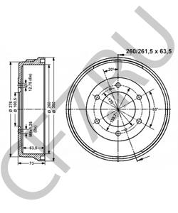 43206-08G11 INFINITI Тормозной барабан в городе Екатеринбург