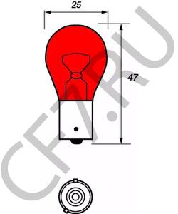 6216G2 CITROEN/PEUGEOT ЛАМПА ПОДСВЕТКИ PR21W [ORG в городе Екатеринбург