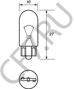 6216A1 CITROEN/PEUGEOT ЛАМПА ПОДСВЕТКИ 12V-W5W [ORG в городе Екатеринбург