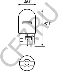 6216F1 CITROEN/PEUGEOT ЛАМПА ПОДСВЕТКИ 12V-21W [ORG в городе Екатеринбург