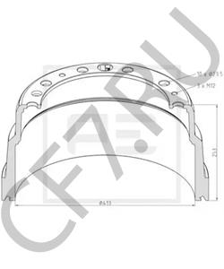 293544 SCHMITZ CARGOBULL Тормозной барабан в городе Екатеринбург