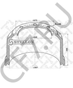 1040892 SCHMITZ CARGOBULL Тормозной барабан в городе Екатеринбург