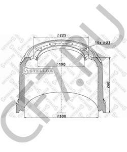 013986 SCHMITZ CARGOBULL Тормозной барабан в городе Екатеринбург