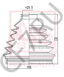 6613305101 SSANGYONG Пыльник, приводной вал в городе Екатеринбург