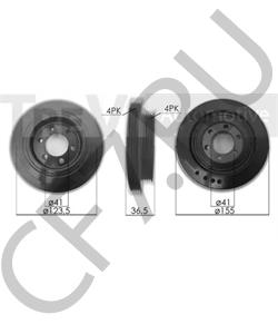 473H1005070 DR Ременный шкив, коленчатый вал в городе Екатеринбург