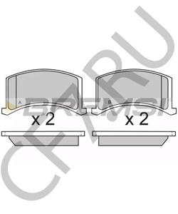 1102-3501092 ZAZ Комплект тормозных колодок, дисковый тормоз в городе Екатеринбург