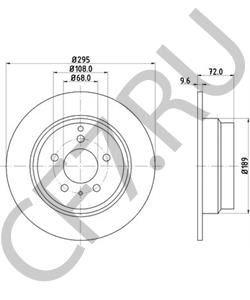 271794 RIGINAL Шланг тормозной /ПАЗ/ перед. L-500мм в городе Екатеринбург