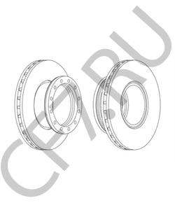 MBR9006 ERF Тормозной диск в городе Екатеринбург