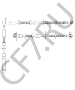 LR058021 BRITPART ШЛАНГ ТОРМОЗНОЙ ПЕРЕД. RRS 05-13 RH (OEM) в городе Екатеринбург