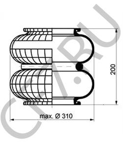 342 2571 IVECO Кожух пневматической рессоры в городе Екатеринбург