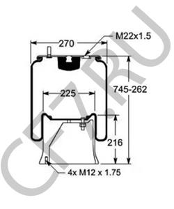 3229002400 STEYR Кожух пневматической рессоры в городе Екатеринбург