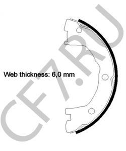 2995817 IVECO Комплект тормозных колодок, стояночная тормозная система в городе Екатеринбург