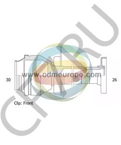 7E0498104J VAG ШРУС с пыльником, VW TRANSPORTER 2012-2015 в городе Екатеринбург