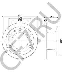 A4038860 ERF Тормозной диск в городе Екатеринбург