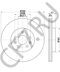 1S7W1125AD FORD (CHANGAN) Тормозной диск в городе Екатеринбург