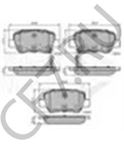 PAD1723 METACO Комплект тормозных колодок, дисковый тормоз в городе Екатеринбург