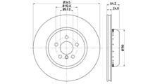 CM Диск тормозной задний BMW G30/G31/G11/G12 345x24 "OEM