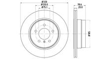 CM Диск тормозной задний BMW X5 E70 (2007>)/X6 E71 (2008>) "OEM