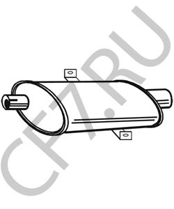 4487395 Chrysler Средний глушитель выхлопных газов в городе Екатеринбург