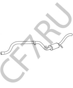 4682150 Chrysler Глушитель выхлопных газов конечный в городе Екатеринбург