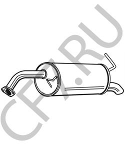 287301C620 MOBIS глушитель / muffler assy-rear в городе Екатеринбург