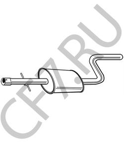 4764336AB Chrysler Средний глушитель выхлопных газов в городе Екатеринбург