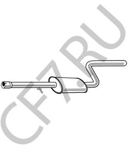 4764607AB Chrysler Средний глушитель выхлопных газов в городе Екатеринбург