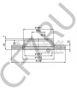 14.0534 ALCATEL Тормозной диск в городе Екатеринбург