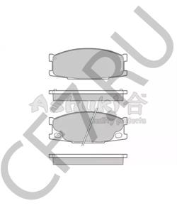 AN-426K Akebono ТормозныеКолодки AP-462//PF3348/D6060/SN244E MK499873/MB295885/MB295944 AKEBONO в городе Екатеринбург