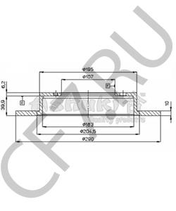 DF2588 Trw/Lucas Торм.диск пер.[290x10] 5 отв. в городе Екатеринбург