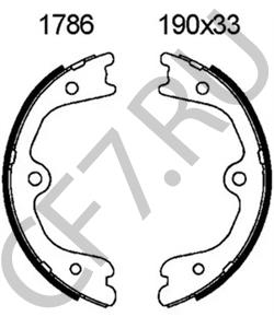 GS8791 AMERICANMOTORS(FORD) Комплект тормозных колодок, стояночная тормозная система в городе Екатеринбург