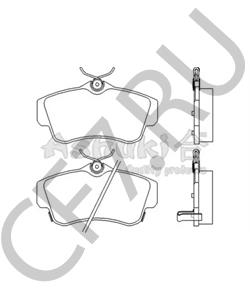 101520129 ERF Комплект тормозных колодок, дисковый тормоз в городе Екатеринбург