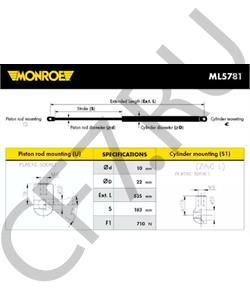 904501W302 Dar Амортизатор крышки багажника для Nissan TERRANO*PATHFINDER R50 95-02 в городе Екатеринбург