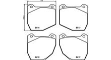 Bugatti Комплект тормозных колодок, дисковый тормоз