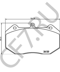 RJR698451A Bugatti Комплект тормозных колодок, дисковый тормоз в городе Екатеринбург