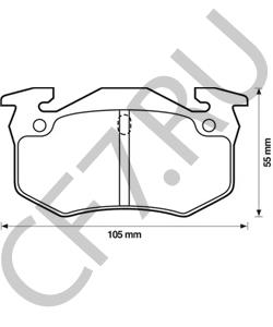 1617247980 EUROREPAR Колодки зад.PEUGEOT 206 1.4i 75ch (55kW) - TU3JP 1999 в городе Екатеринбург