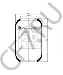 624319-670 VAN HOOL Кожух пневматической рессоры в городе Екатеринбург