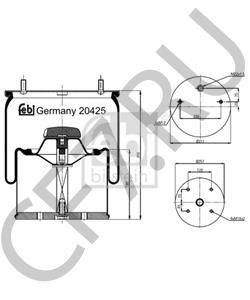 0166252 GIGANT Кожух пневматической рессоры в городе Екатеринбург