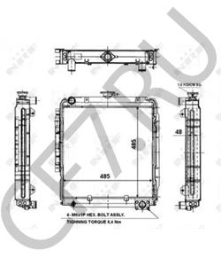 254750100256 TATA Радиатор, охлаждение двигателя в городе Екатеринбург
