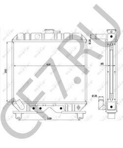 16625-72060 KUBOTA Радиатор, охлаждение двигателя в городе Екатеринбург