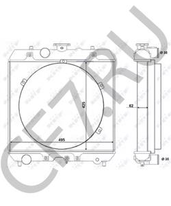 1G94272001 KUBOTA Радиатор, охлаждение двигателя в городе Екатеринбург