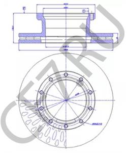 D031900 BREDAMENARINIBUS Тормозной диск в городе Екатеринбург