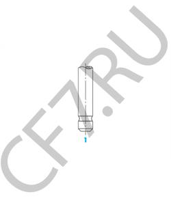 4955239 CUMMINS FOTON Клапан ДВС CUMMINS M11/QSM/ISM X3000 впускной D=43 d=9,5 L=196 (3417778/3080975/3800636/3804533/4926069) в городе Екатеринбург