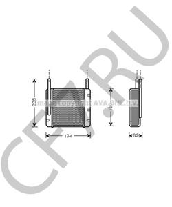 02699432 BEDFORD Теплообменник, отопление салона в городе Екатеринбург