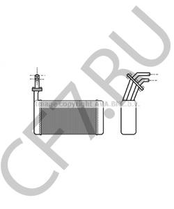 ABR9777 AUSTIN Теплообменник, отопление салона в городе Екатеринбург