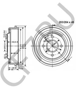 FOGY1126A MERCURY Тормозной барабан в городе Екатеринбург