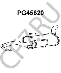 1726W2 PEUGEOT (DF-PSA) Глушитель выхлопных газов конечный в городе Екатеринбург