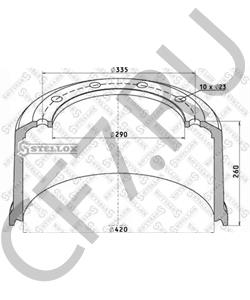 018083 SCHMITZ CARGOBULL Тормозной барабан в городе Екатеринбург