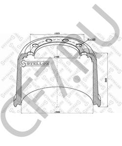 016940 SCHMITZ CARGOBULL Тормозной барабан в городе Екатеринбург